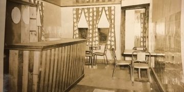 Photo of interior of Norman "Red" Jury's Tavern