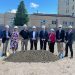 Pictured, from left to right, are: Mason Strouse, Clearfield mayor; Rich Greslick, senior executive vice president and chief support officer of CNB Bank; Sue Rowles Diehl, Clearfield Revitalization Corp. Main Street manager; Mike Moore, facilities officer, CNB Bank; Joseph B. Bower Jr., chief executive officer of CNB Bank; Dustin Minarchick, president of CNB Bank division; Leslie Stott, Clearfield Borough operations manager; John A. Sobel, Clearfield County commissioner; and Mike Peduzzi, president of CNB Bank.