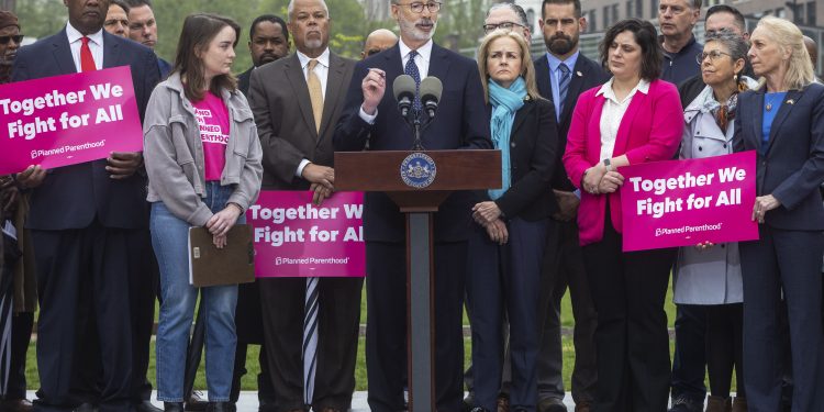 “The Republican-led General Assembly continues to take extraordinary steps to dismantle access to abortion and implement a radical agenda,” Wolf said in a statement Thursday announcing the lawsuit.

ALEJANDRO A. ALVAREZ / Philadelphia Inquirer