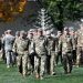 Army veterans gather with currently serving soldiers in Point State Park as part of the Steel City Supports the Troops event to honor Veterans Day, Saturday, Nov. 11, 2017, in Pittsburgh.

Keith Srakocic / AP photo