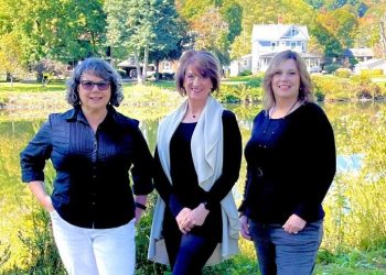 Pictured, from left, are Dottie Spera, Kim Kovall and Khris Brewer owners of River's Edge Realty LLC dba Amon, Shimmel & Walsh Realtors.
