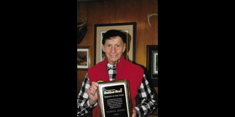 Patrick Domico of Curwensville was honored by Pennsylvania Outdoor News when he was named “Person of the Year” for 2022 for his “lifelong dedication to fish and wildlife conservation”. (Photo by Julie Rae Rickard)
