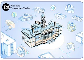 The Penn State Transparency Tracker is an ongoing effort by Spotlight PA to document and share the ways in which the university is, and is not, being transparent with the community. Dan Nott / For Spotlight PA