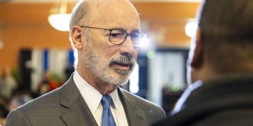 Pennsylvania Governor Tom Wolf, who visited Paul Robeson High School in Philadelphia in December, made education a central tenet of his tenure.

Tyger Williams / Philadelphia Inquirer