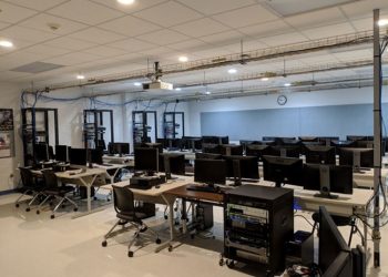 The networking lab that is utilized by students in the information sciences and technology programs at Penn State DuBois

Credit: Penn State