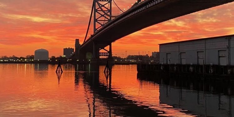 The Ben Franklin Bridge in Philadelphia.

Courtesy of Christine Kucowksi