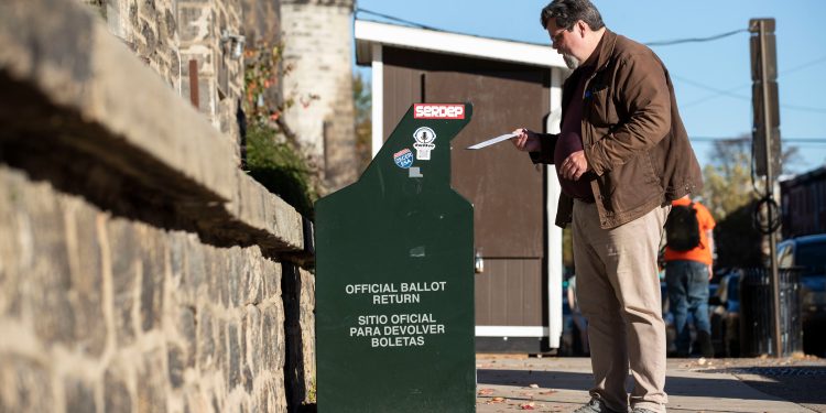 Only some Pennsylvania counties give voters the opportunity to use drop boxes to return mail ballots.

Monica Herndon / Philadelphia Inquirer