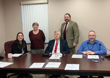 The Clearfield County Commissioners recently signed a proclamation declaring March 2023 as the 21st annual March for Meals Month. From left to right are Commissioner Mary Tatum; Joan Bracco, MRAAA; Commissioner John Sobel; Steve Harmic, MRAAA; Commissioner Dave Glass.
