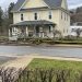 Strong wind gusts downed a large tree in front of the Greater Clearfield Chamber of Commerce Office on  Saturday (Submitted Photo).