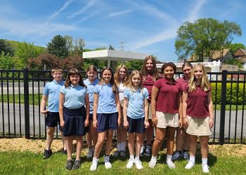 Pictured are students who represented St. Francis School at various Band and Choral festivals this school year.  Row 1 (L to R): Fynlee Cieslewicz, Lucy Dixon, Emma Vezza, Charlena Spingola, Callie Natoli.  Row 2 (L to R): Bryce Wills, Jordan Moore, Addison Penoyer, Mackenzie Gilga, Jordyn Lazauskas