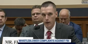 Whistleblower Steve Friend, a former FBI special agent who served five years on an FBI SWAT team and five years before that in local law enforcement in Georgia, testifies before a U.S. House committee about the agency's political approach to criminal investigations across the country.

Courtesy: CSPAN
