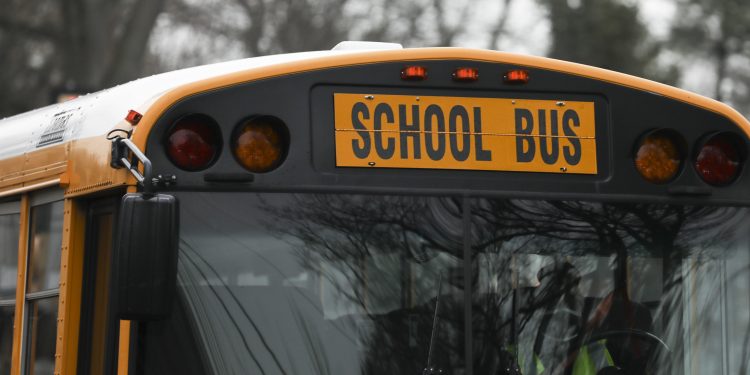 The front of a school bus.

MONICA HERNDON / Philadelphia Inquirer