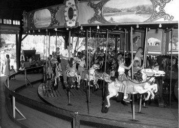 The antique carousel at DelGrosso’s Park was built in the 1920’s at Herschell-Spillman Company of North Tonawanda New York. It has 36 hand carved horses and is one of only 30 carousels left in the state with only 70 in the entire country. (Photo from DelGrosso Facebook page)
