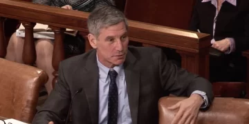 Pennsylvania State System of Higher Education Chancellor Dan Greenstein testifies Feb. 20, 2020, before the Senate Appropriations Committee. 

Senate Republican Caucus | Contributed photo