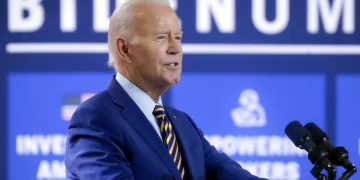 President Joe Biden speaks during a stop at a solar manufacturing company that's part of his 'Bidenomics' rollout on Thursday, July 6, 2023, in West Columbia, S.C.

Meg Kinnard | AP Photo