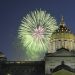 Fireworks explode over the Pennsylvania state Capitol building.

Paul Vasiliades / Flickr