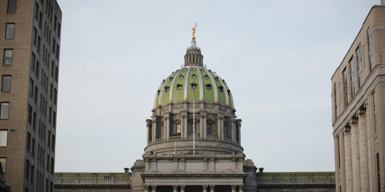 The Pennsylvania Capitol building in Harrisburg.

Amanda Berg / For Spotlight PA