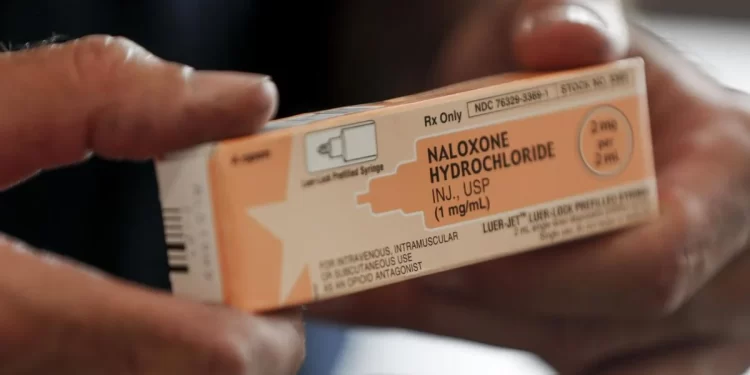 A fire medic shows a box containing Naloxone Hydrochloride. The drug commonly called Narcan is used primarily to treat narcotic overdoses.

Keith Srakocic