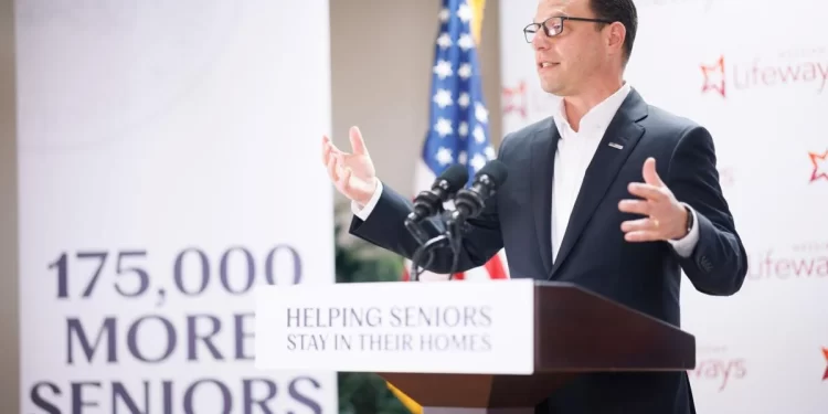 Gov. Josh Shapiro visited the West Shore Senior Center in Cumberland County to highlight his proposal to expand the Property Tax/Rent Rebate on May 8, 2023.

Commonwealth Media Services