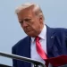 Former President Donald Trump arrives at Ronald Reagan Washington National Airport, Thursday, Aug. 3, 2023, in Arlington, Va., as he heads to Washington to face a judge on federal conspiracy charges alleging Trump conspired to subvert the 2020 election.

Alex Brandon | AP