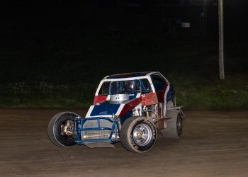 Clearfield’s own Cody Schultz is pictured in his Ford Pinto bodied modified. (Provided photo)
