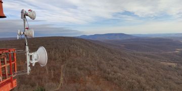 Broadband equipment installed on a tower in Bedford County.

Crowsnest Broadband