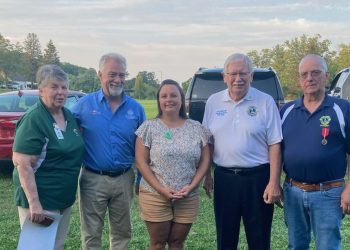Pictured, from left to right, are:   Linda Lupro, Galen George, Erin Dimmick, Larry Edwards and Jim Bennett. (Provided photo)