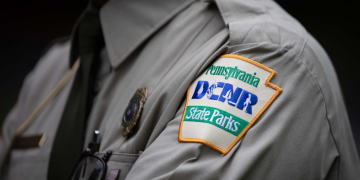 A Pennsylvania Department of Conservation and Natural Resources State Parks patch on a shirt

Commonwealth Media Services