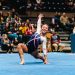Ellen Collins is shown performing for WVU Gymnastics during the 2023 season. Photo courtesy of WVU Athletics Communications