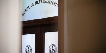 A sign that reads House of Representatives inside the Pennsylvania Capitol in Harrisburg.

Amanda Berg / For Spotlight PA