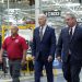 President Joe Biden walks with Mack Trucks President Martin Weissburg, right, and UAW Local 677 Shop Chairman Kevin Fronheiser, left, during a tour of the Lehigh Valley operations facility for Mack Trucks in Macungie, Pa., Wednesday, July 28, 2021. During his visit, he advocated for government investments and clean energy as ways to strengthen U.S. manufacturing.

Susan Walsh | AP Photo