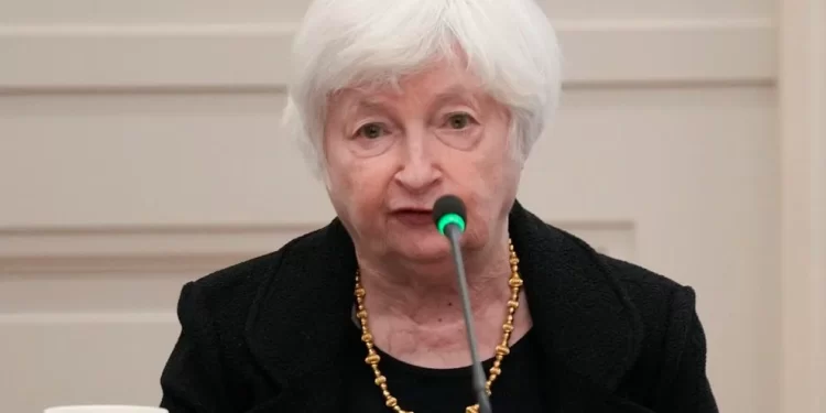 Janet Yellen, United States Secretary of Treasury, participates in global infrastructure and investment forum in New York, Thursday, Sept. 21, 2023. (AP Photo/Seth Wenig, Pool)

Seth Wenig