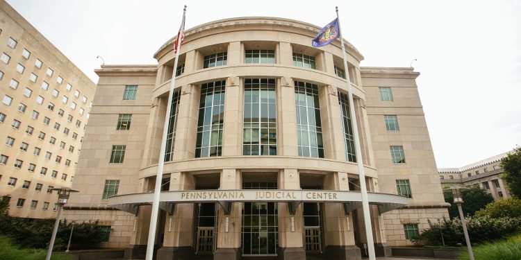 The exterior of the Pennsylvania Judicial Center.

Kent M. Wilhelm / Spotlight PA
