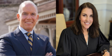 State Supreme Court candidates Democrat Daniel McCaffery and Republican Carolyn Carluccio

Courtesy campaign Facebook pages