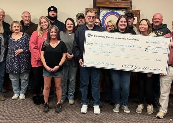 Clearfield County Charitable Foundation Makes Donation to the Steve Livergood Jr. Christmas Eve Dinner (Submitted Photo).