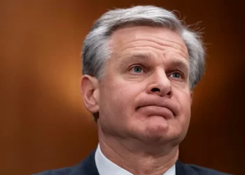 FBI Director Christopher Wray testifies during a Senate Homeland Security and Governmental Affairs Committee hearing on threats to the homeland, Tuesday, Oct. 31, 2023, on Capitol Hill in Washington.

Stephanie Scarbrough | AP