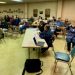 Monday night's Sandy Township meeting was held at the Oklahoma Fire Hall to allow for a larger attendance. (Photo by Steven McDole)