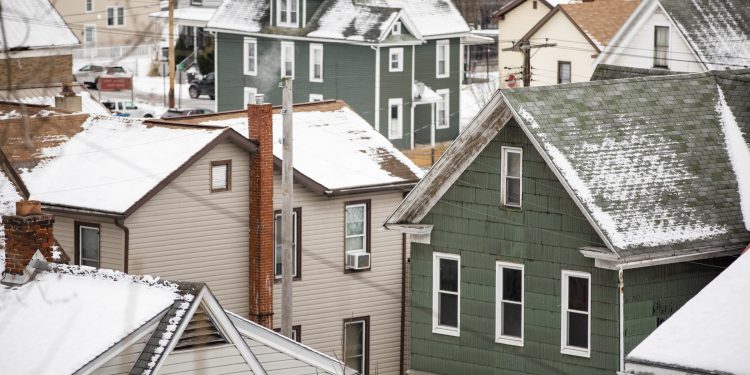 Rooftops of homes in Blair County, Pennsylvania.

Amanda Berg / For Spotlight PA
