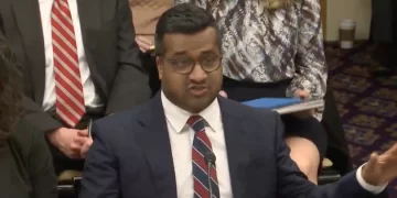 Asim Haque, senior vice president of state and member services for PJM, testifies before a joint Ohio-Pennsylvania committee hearing on the electric grid and reliability in Columbus, Ohio on Feb. 1, 2024.

 

The Ohio Channel