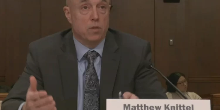 IFO Director Matthew Knittel testifies at a Senate Appropriations Committee hearing on Feb. 20, 2024.

Pennsylvania Senate