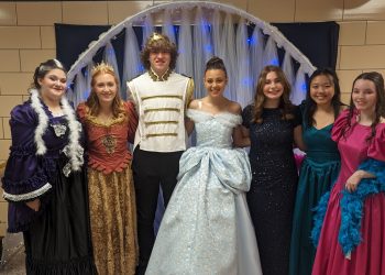 Pictured, from left, are Abbie Twoey, Julie Kohute, Sam Shipley, Olivia Williams, Karleigh Sage, Angelina Dong and Abbie Caldwell.