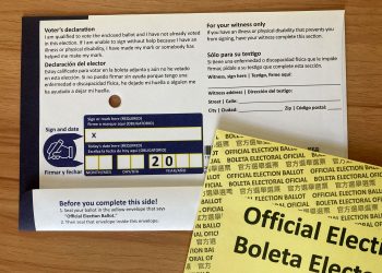 A Pennsylvania mail ballot for the 2024 primary election.

Lauren Aguirre / Votebeat