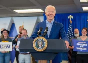 President Joe Biden calls for raising Chinese tariffs during a visit to the United Steelworkers union headquarters in Pittsburgh on April 17, 2024.

President Joe Biden | X