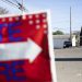 A sign urging people to "vote here" on Election Day 2022.

Amanda Berg / For Spotlight PA