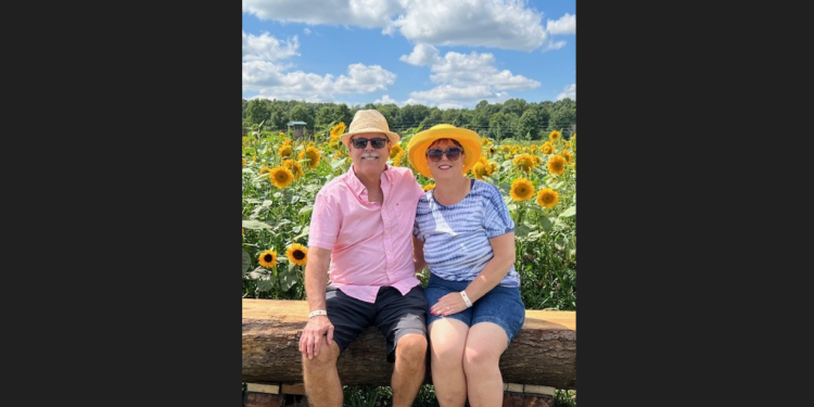 Lisa Lane is shown with her husband, David Lane.