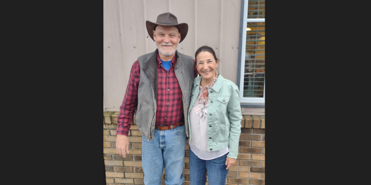 Pictured are Roger Rorabaugh with Cathie Hughes, CCHS vice president. (Provided photo)