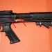 A firearm modified with a bump stock.

Bureau of Alcohol, Tobacco and Firearms