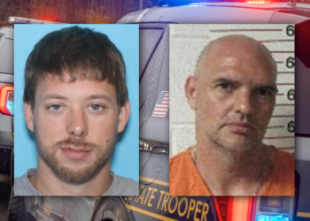 Damean Michael Felmlee (left) and Herbert Dale Zellefrow (right) are facing a slew of charges in connection with a home invasion earlier this month. Editor's note: Zellefrow's mugshot is from a separate incident in 2015.