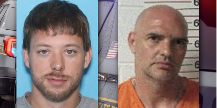 Damean Michael Felmlee (left) and Herbert Dale Zellefrow (right) are facing a slew of charges in connection with a home invasion earlier this month. Editor's note: Zellefrow's mugshot is from a separate incident in 2015.