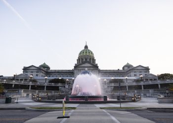 The fountain at the Pennsylvania Capitol in Harrisburg.

Amanda Berg / For Spotlight PA